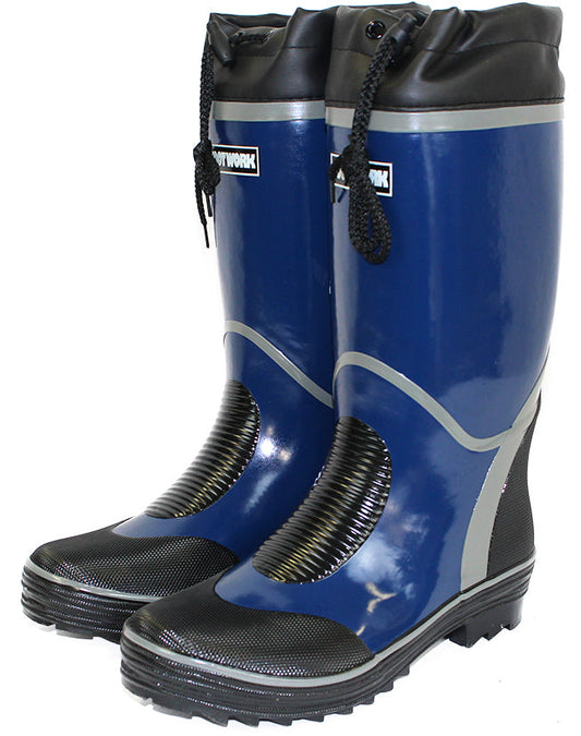 紳士カバー付長靴 紺 25.5 SS-0065