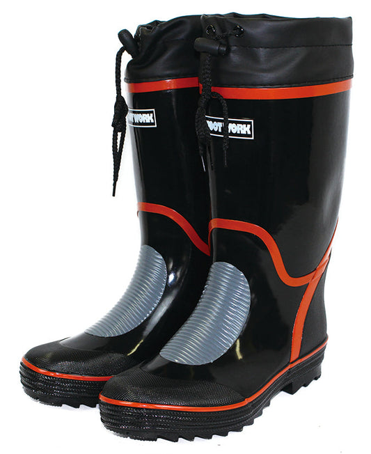 紳士カバー付長靴 黒 26.5 SS-0131